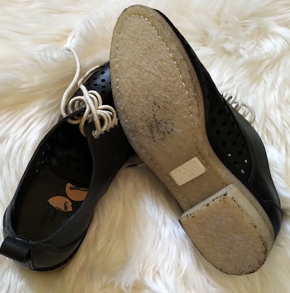 Rag & Bone Milo Crepe Honeycomb Perforated Oxfords - Picture 8 of 8